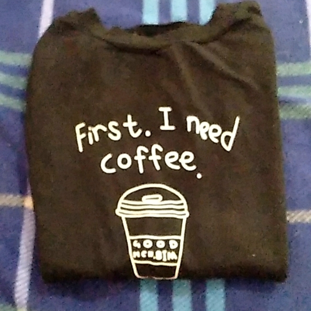 First I need coffee sweater